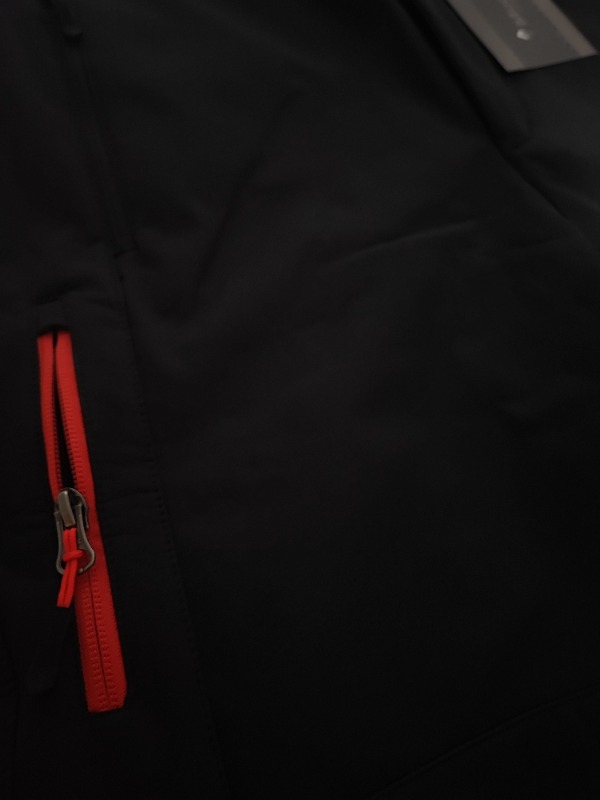 Mudwıll Softshell 600201 Siyah Kırmızı Fermuar