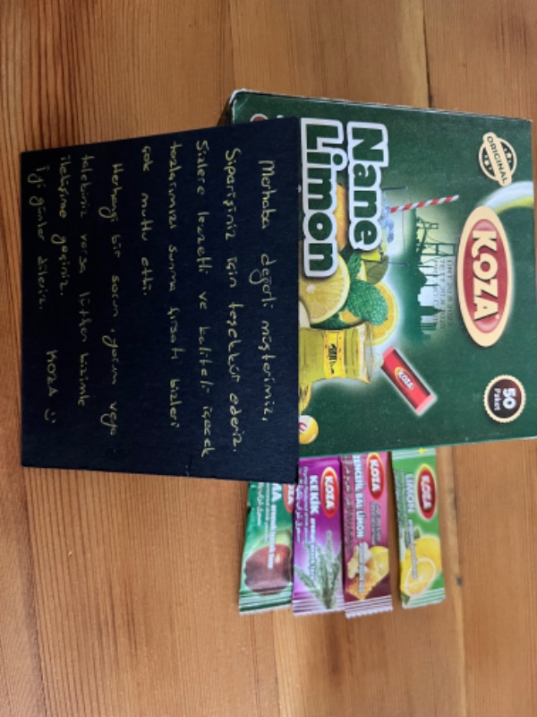 Koza Tek İçimlik Nane Limon Aro. İçecek Tozu (50 Stick)