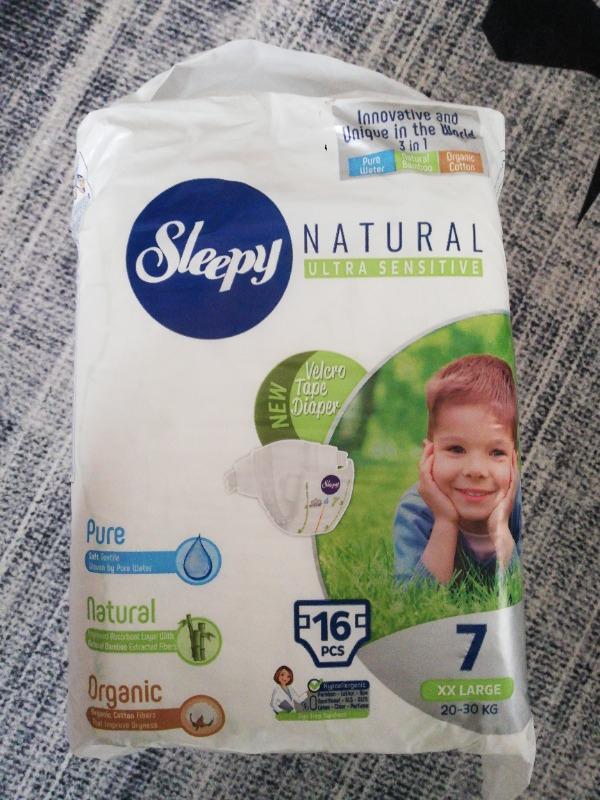 Sleepy Natural Bebek Bezi 7 Beden XXL Jumbo