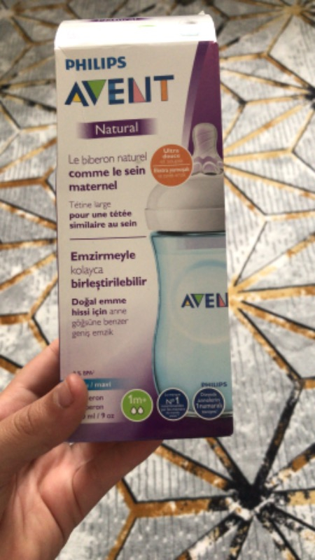 Philips Avent Natural PP Biberon 260 ml 1ay+ Mavi SCF035/17
