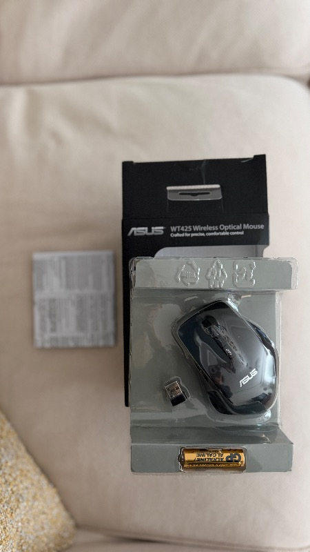 Asus WT425 Kablosuz Optik Sessiz Tıklama Özellikli Siyah Mouse