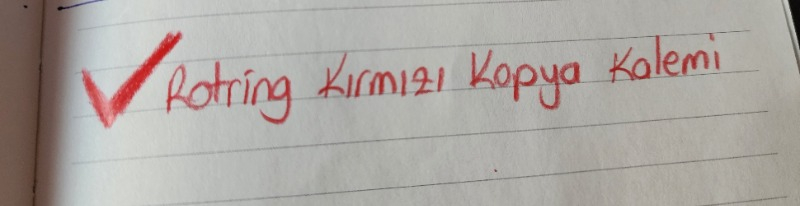 Rotring Kırmızı Kopya Kalemi 4'lü Paket Renkli Kurşun Kalemler için Pratik Yazım Aracı