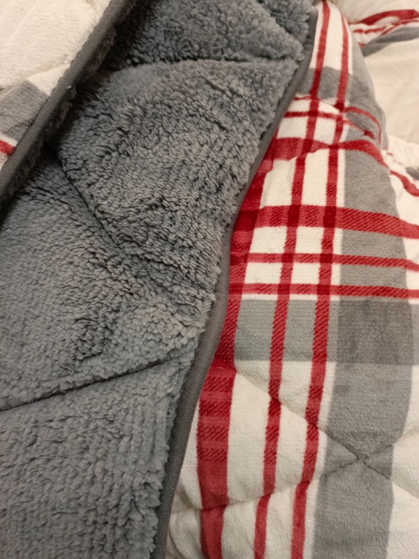 Merinos Comforter Çift Kişilik Yorgan Set Wera Kırmızı