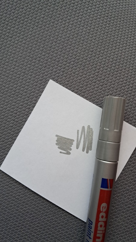 Edding 750 Boya Dekor Beyaz Marker Kalemi Gümüş
