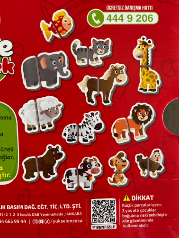 İlk Magnet Puzzle 12 - 36 ay