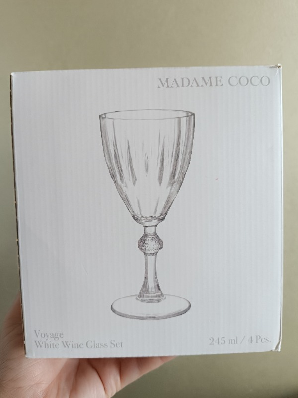 Madame Coco Voyage 4'lü Beyaz Şarap Kadehi Seti 245 ml