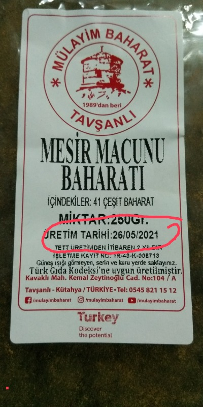 Mülayim Baharat Mesir Macunu Baharatı (41 Çeşit Baharat) 250 gr