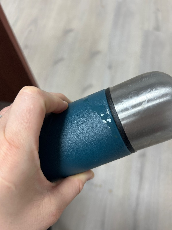 Decathlon Quechua Paslanmaz Çelik Doğa Yürüyüşü Termosu - 0,4 Litre - Mavi