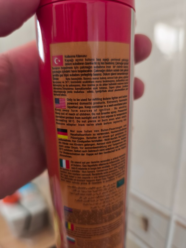 Flash Çakmak Gazı 270 ml 140 gr Doldurulabilir Çakmaklar İçin Yüksek Kaliteli Yakıt