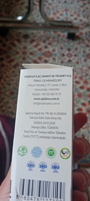 Apideva D3K2 (D3 ve K2 Vitamini)