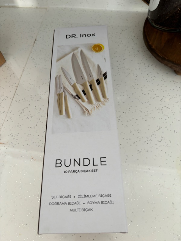 Dr.ınox Bundle 10 Parça Bıçak Seti Krem