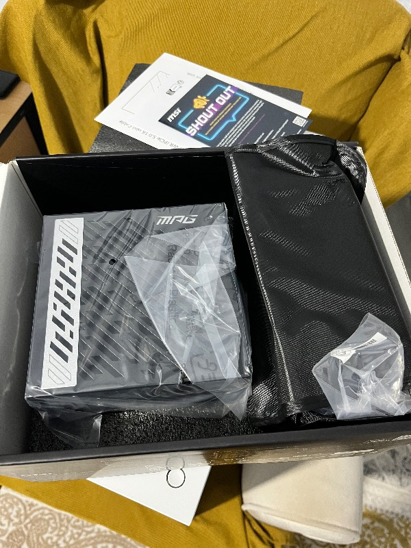 MSI PSU MPG A1000G PCIE5 1000W 80+ GOLD POWER SUPPLY