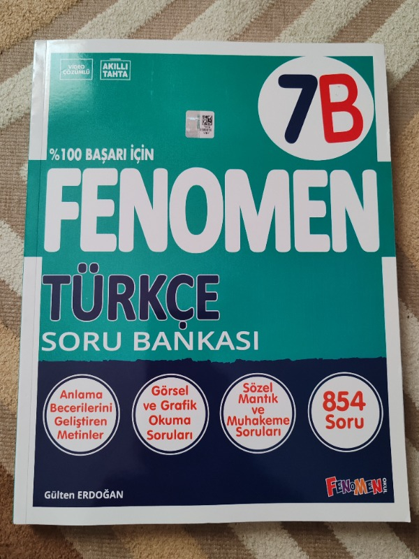 7. Sınıf Fenomen Türkçe B Soru Bankası Fenomen Yayınları