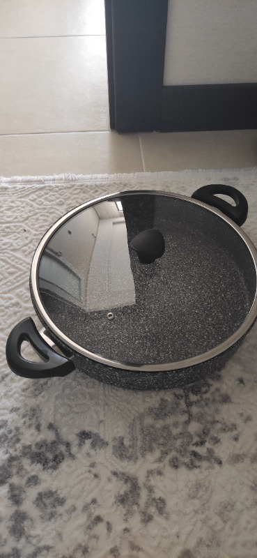 TAÇ-3466 Ultra Granit Basık Tencere 32CM