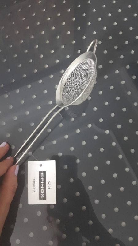 Biradlı Kokteyl Süzgeci Bar Süzgeci 8 cm