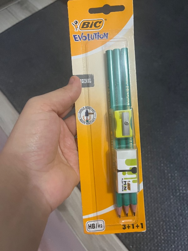 BIC Kurşun Kalem + Silgi + Kalem Traş