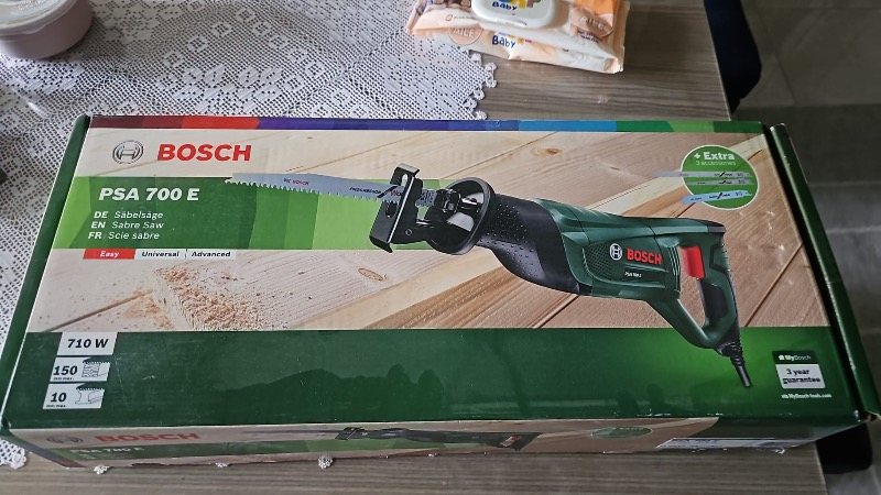 Bosch PSA 700 E Tilki Kuyruğu 710 Watt + 3 Bıçak