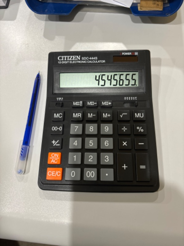 Citizen Sdc-444S Büyük Hesap Makinesi