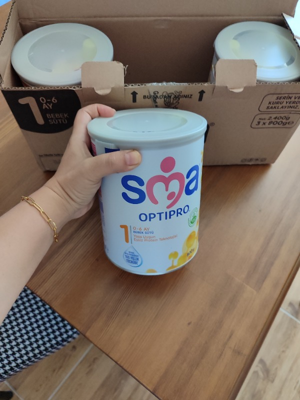 SMA Optipro Probiyotikli 1 0-6 Ay Bebek Sütü 800 gr x 3 Adet