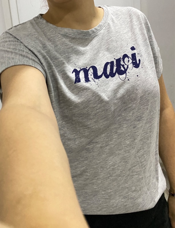Mavi Kadın Mavi Logo Baskılı Gri Tişört 166422-25702