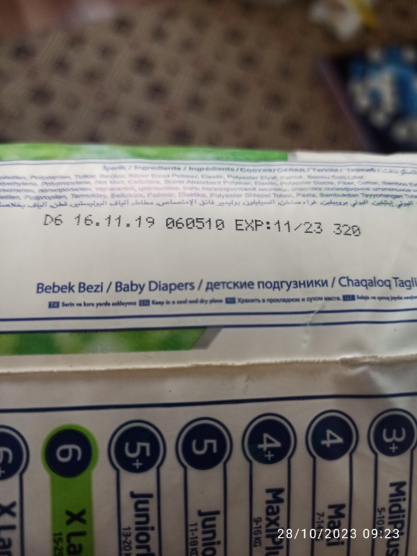 Sleepy Bebek Bezi 6 Beden XL 15-25 Kg 20li
