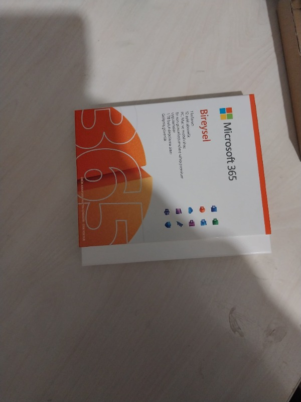 Microsoft 365 Bireysel Türkçe - Kutu Lisans 1 Yıl