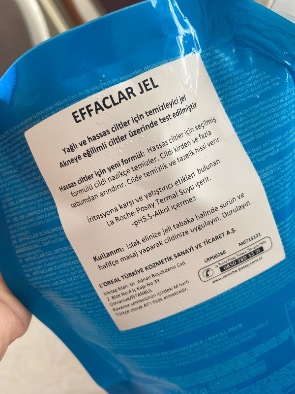 La Roche-Posay Effaclar Yağlı Ciltler İçin Arındırıcı Temizleme Jeli 400 ml L'Oréal Türkiye Üretimi