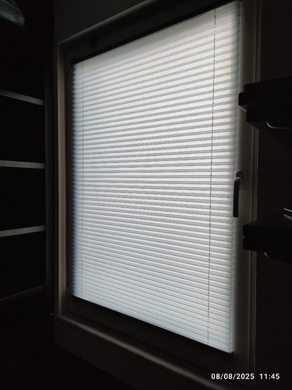 Plised Home Katlanabilir Cam Balkon Plise Perde Ara Gri