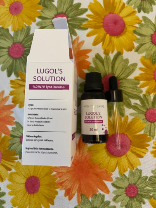Raw Material Lugol's Solution İyot %2 Damla 30 ml