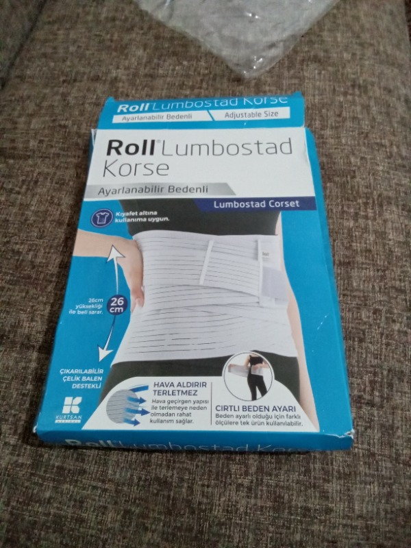 Roll Lumbostad Ayarlanabilir Çelik Balenli Bel Korsesi