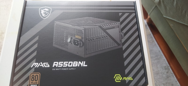 MSI PSU MAG A550BNL 550W 80+ BRONZE POWER SUPPLY