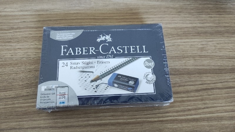 Faber-Castell No:24 Orta Boy Mavi Sınav Silgisi 24'lü