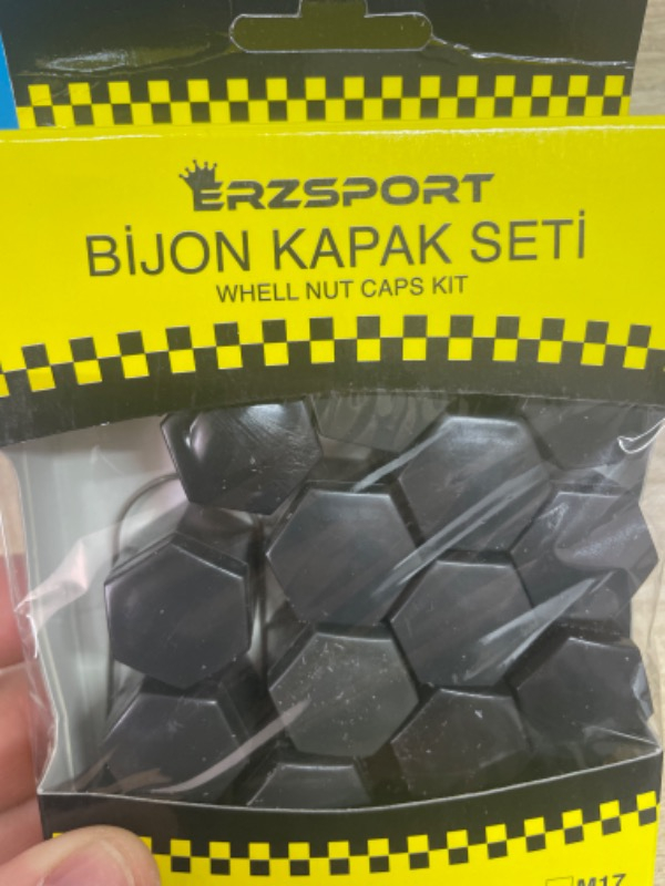 Oto Craft Bijon Kapağı 17 mm Siyah  20 Adet