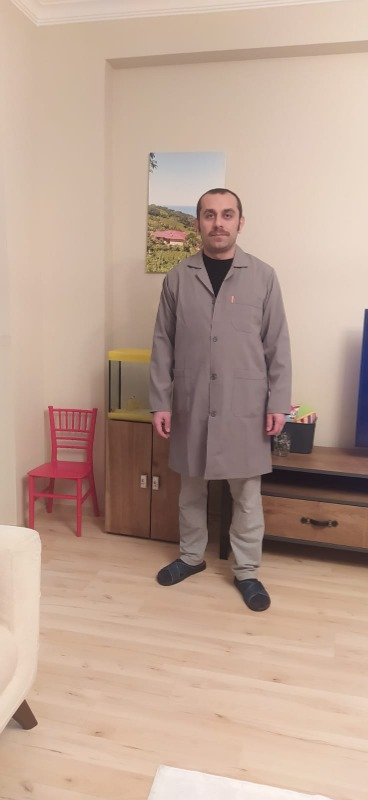 Mervem Usta Önlüğü Alpaka Erkek Gri