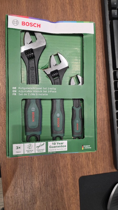Bosch 3 Parça Ingiliz Anahtarı Seti 6" - 8" - 10"