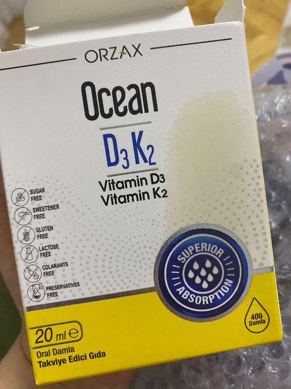 Orzax Ocean D3 K2 Damla 20 ml