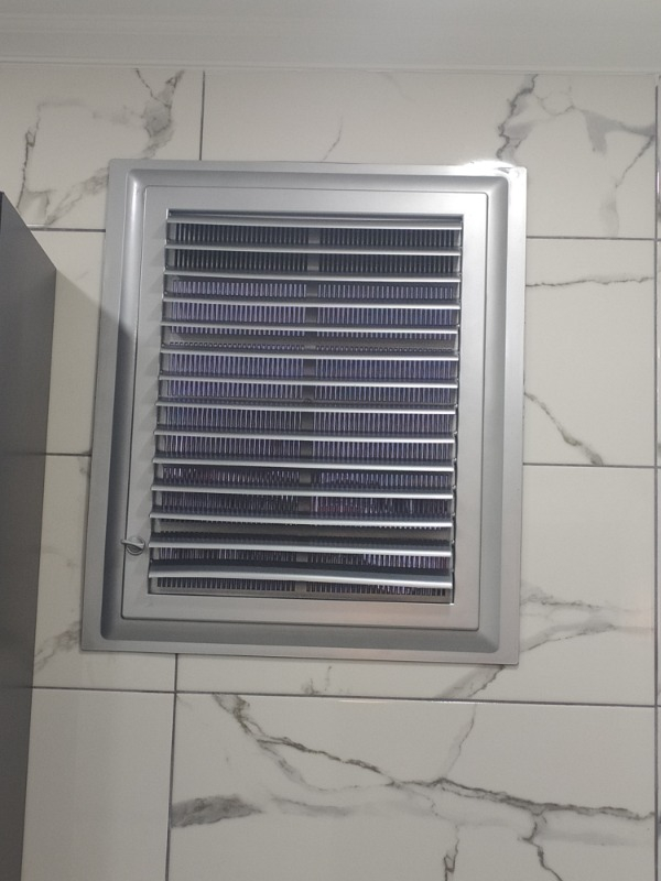 Process Banyo WC Havalandırma Menfez Panjur Gri Plastik 55 x 65 cm