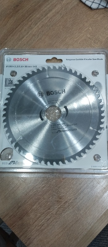 Bosch Alüminyum Daire Testere Optiline 190X30-54