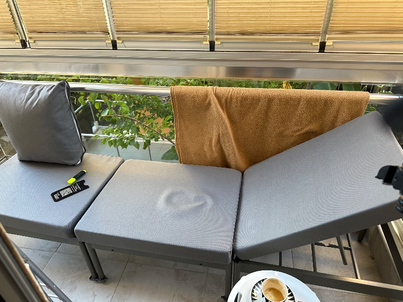 Limni Home Mini Multilounge Bahçe Balkon Seti, Şezlong