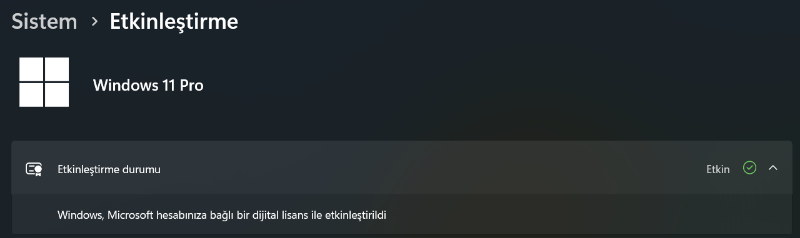 Microsoft Windows 11 Pro Key Dijital Lisans Anahtarı - 2025 Key