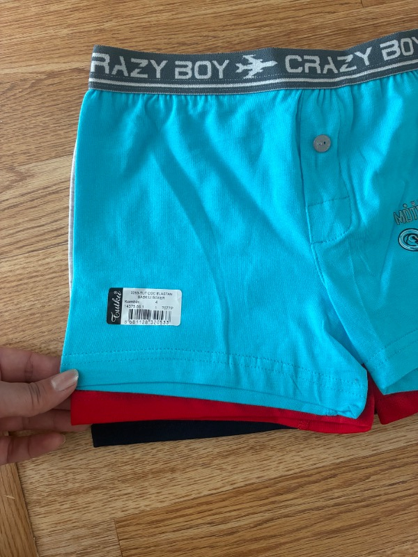Tutku Erkek Çocuk Elastan Baskılı Boxer 6'lı Paket