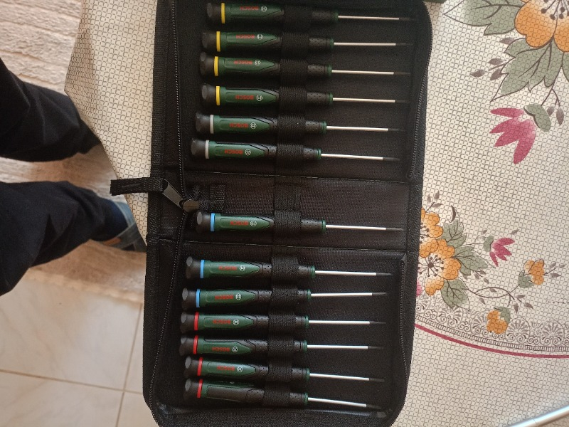 BOSCH Elektronikçi Tip Klemens Tornavida Takımı 13 Parça