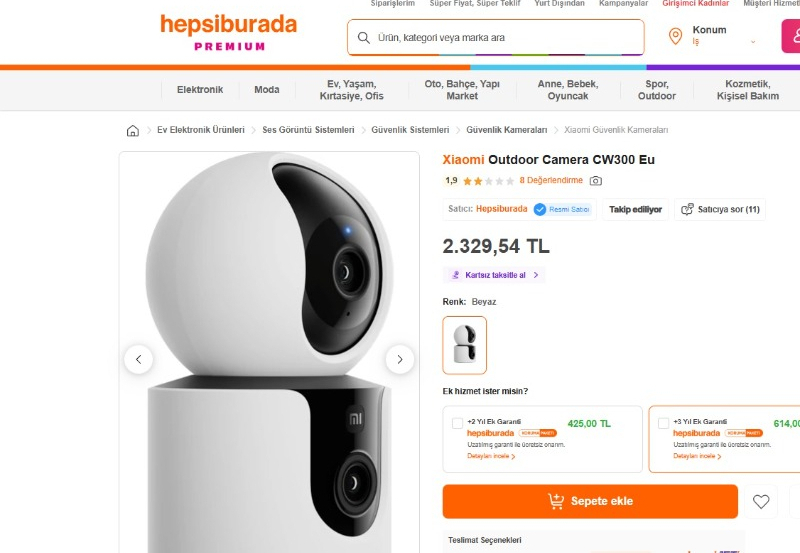 Xiaomi Outdoor Camera CW300 Eu