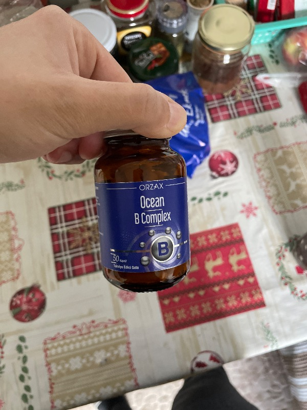 Orzax Ocean B Complex 50 Kapsül Takviye Edici Gıda