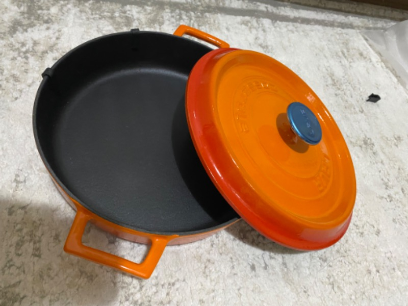 Lava Çok Amaçlı Yayvan Tencere Trendy Turuncu Çap(Ø)28 cm.