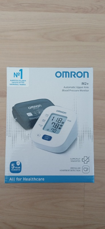 OMRON M2+ 30 Ölçüm Hafızalı Geniş Manşetli Üst Koldan Ölçer Dijital Tansiyon Aleti HEM-7146-E