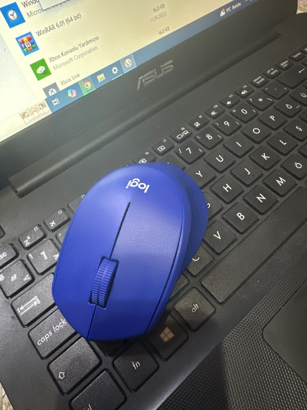 Logitech M330 Sessiz Kablosuz Optik Mouse - Mavi