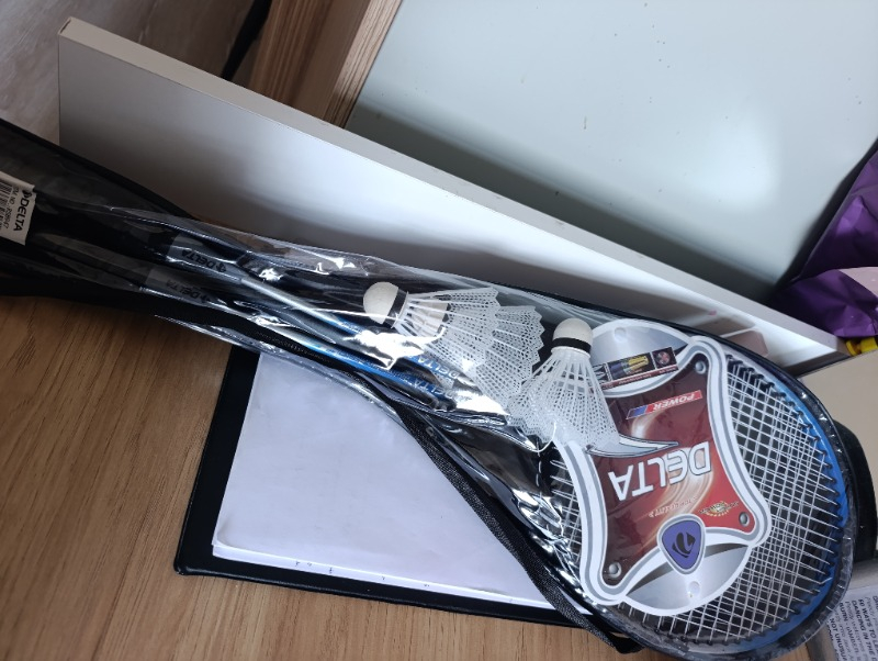 Delta Badminton Seti - 2 Raket ve 3 Top Çantalı Çelik Malzeme ile Orta Seviye Oyunculara Uygun