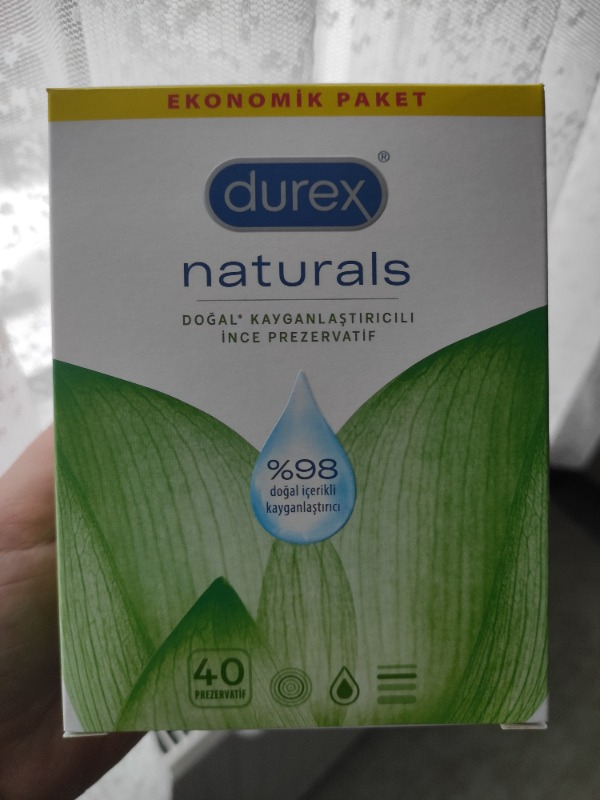 Durex Naturals 40'Lı İnce Prezervatif