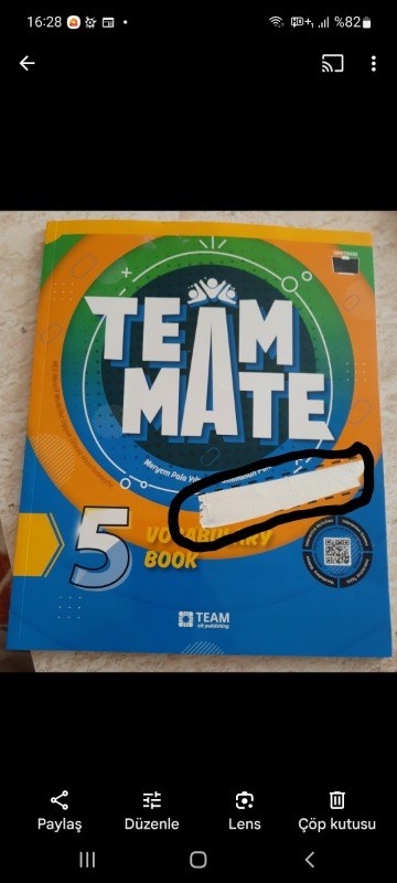 Team Elt Publishing 5. Sınıf Teammate Vocabulary Book